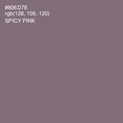 #806D78 - Spicy Pink Color Image