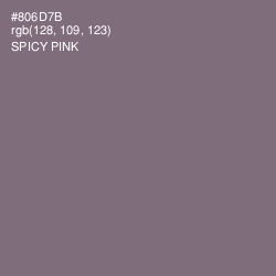 #806D7B - Spicy Pink Color Image