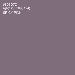 #806D7C - Spicy Pink Color Image