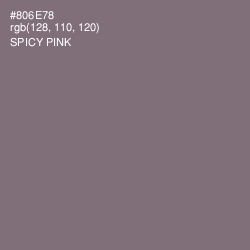 #806E78 - Spicy Pink Color Image