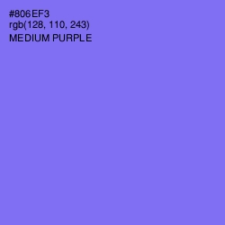 #806EF3 - Medium Purple Color Image