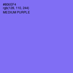 #806EF4 - Medium Purple Color Image