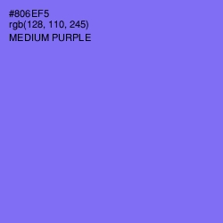 #806EF5 - Medium Purple Color Image