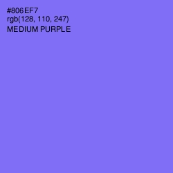 #806EF7 - Medium Purple Color Image