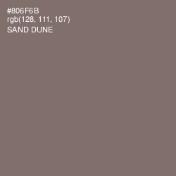 #806F6B - Sand Dune Color Image