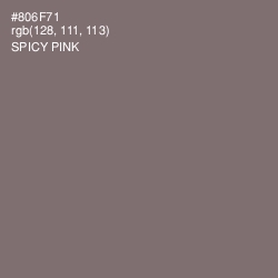 #806F71 - Spicy Pink Color Image