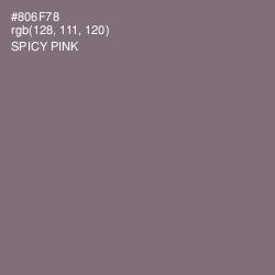 #806F78 - Spicy Pink Color Image