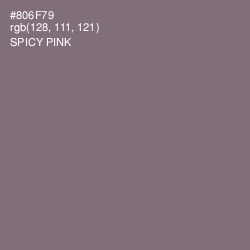 #806F79 - Spicy Pink Color Image