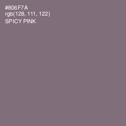 #806F7A - Spicy Pink Color Image