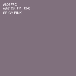 #806F7C - Spicy Pink Color Image