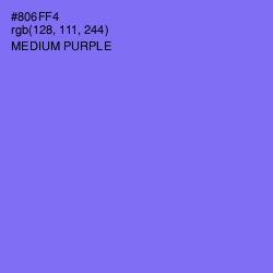 #806FF4 - Medium Purple Color Image