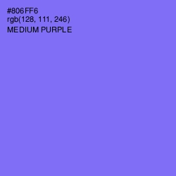 #806FF6 - Medium Purple Color Image