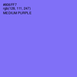 #806FF7 - Medium Purple Color Image