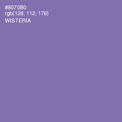 #8070B0 - Wisteria Color Image