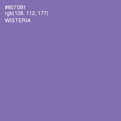 #8070B1 - Wisteria Color Image