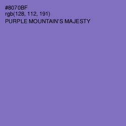 #8070BF - Purple Mountain's Majesty Color Image