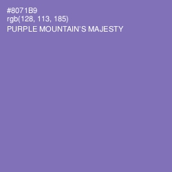 #8071B9 - Purple Mountain's Majesty Color Image