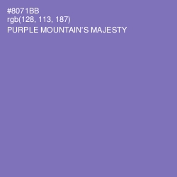 #8071BB - Purple Mountain's Majesty Color Image