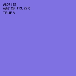 #8071E3 - True V Color Image