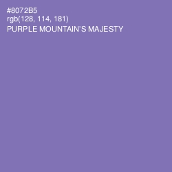 #8072B5 - Purple Mountain's Majesty Color Image