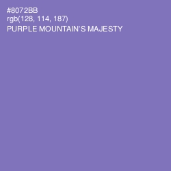 #8072BB - Purple Mountain's Majesty Color Image