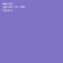 #8072C7 - True V Color Image