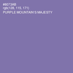 #8073AB - Purple Mountain's Majesty Color Image