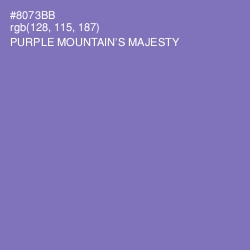 #8073BB - Purple Mountain's Majesty Color Image