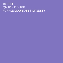 #8073BF - Purple Mountain's Majesty Color Image