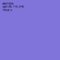 #8073DA - True V Color Image