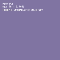 #8074A3 - Purple Mountain's Majesty Color Image