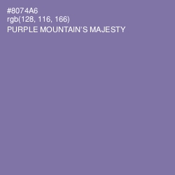 #8074A6 - Purple Mountain's Majesty Color Image