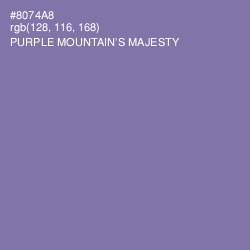 #8074A8 - Purple Mountain's Majesty Color Image