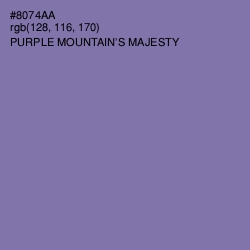 #8074AA - Purple Mountain's Majesty Color Image