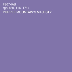 #8074AB - Purple Mountain's Majesty Color Image