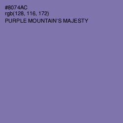 #8074AC - Purple Mountain's Majesty Color Image