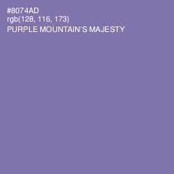 #8074AD - Purple Mountain's Majesty Color Image