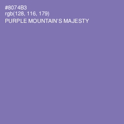 #8074B3 - Purple Mountain's Majesty Color Image