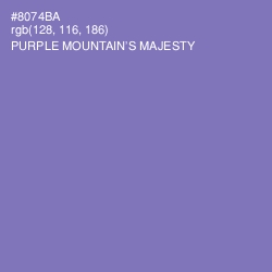 #8074BA - Purple Mountain's Majesty Color Image