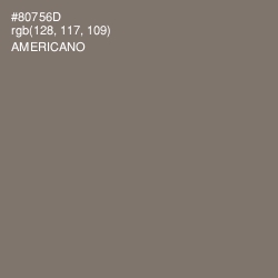 #80756D - Americano Color Image