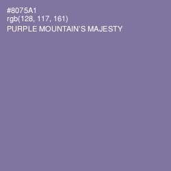 #8075A1 - Purple Mountain's Majesty Color Image