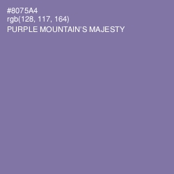 #8075A4 - Purple Mountain's Majesty Color Image
