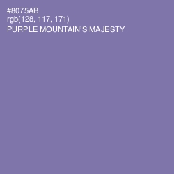 #8075AB - Purple Mountain's Majesty Color Image