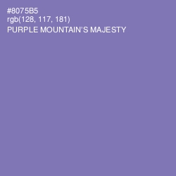 #8075B5 - Purple Mountain's Majesty Color Image