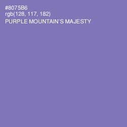 #8075B6 - Purple Mountain's Majesty Color Image