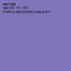 #8075BB - Purple Mountain's Majesty Color Image