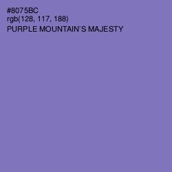 #8075BC - Purple Mountain's Majesty Color Image