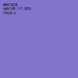 #8075CB - True V Color Image