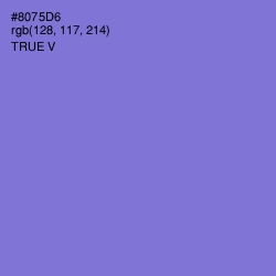 #8075D6 - True V Color Image