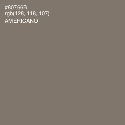 #80766B - Americano Color Image